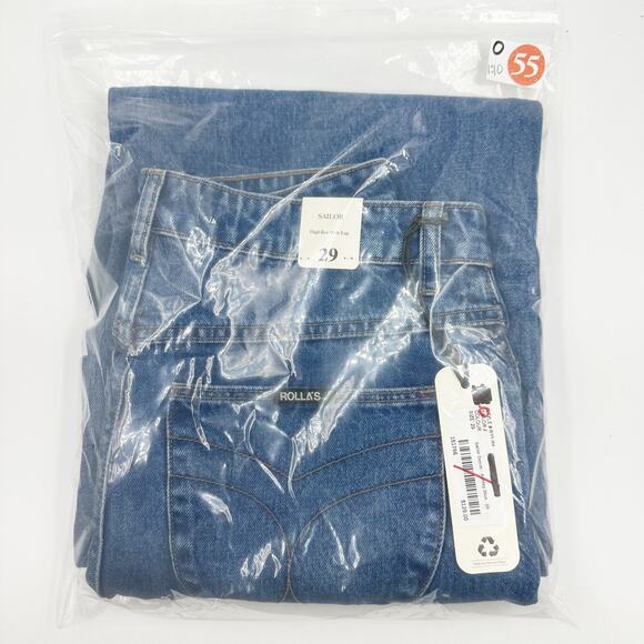 ROLLA's SAILOR High Rise Wide Leg Jeans in Ashley Blue US 29 NEW NWT - Picture 5 of 5